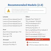 Vista 2 de Penoval USI2.0 - Lápiz digital para Chromebooks - 4096 niveles de sensibilidad a la presión para Lenovo, ASUS, HP Chrome Devices y Google Pixel