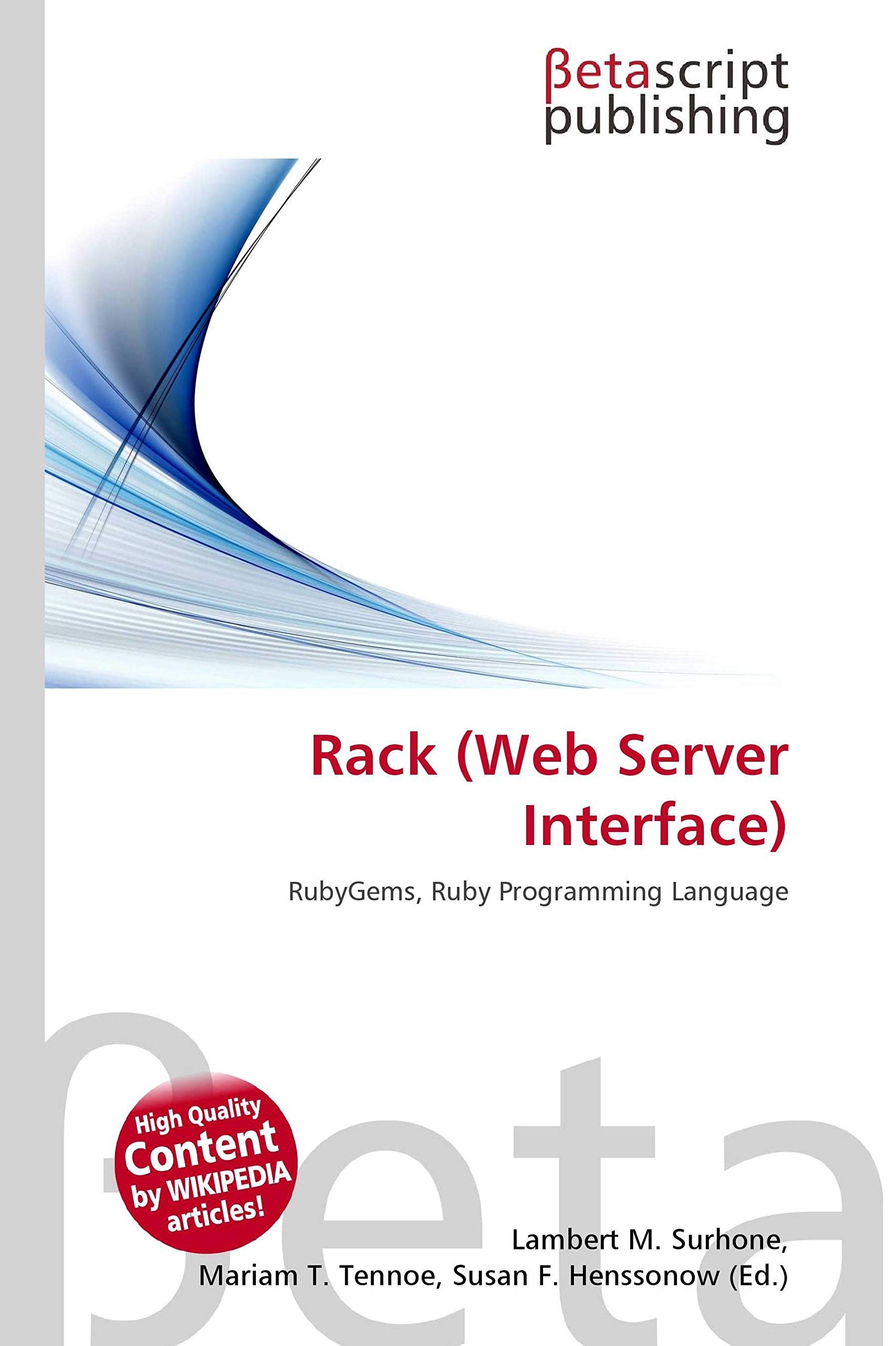 Rack (Web Server Interface): RubyGems, Ruby Programming Language