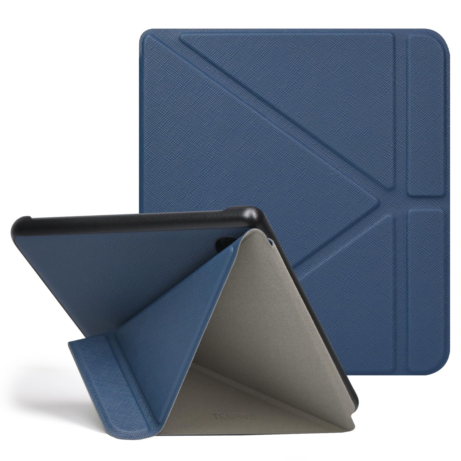 Custodia Per Kobo Libra Colour E Tolino Vision Colour - Copertura Origami Con Stand, Risveglio Automatico, Nero - Foto 6