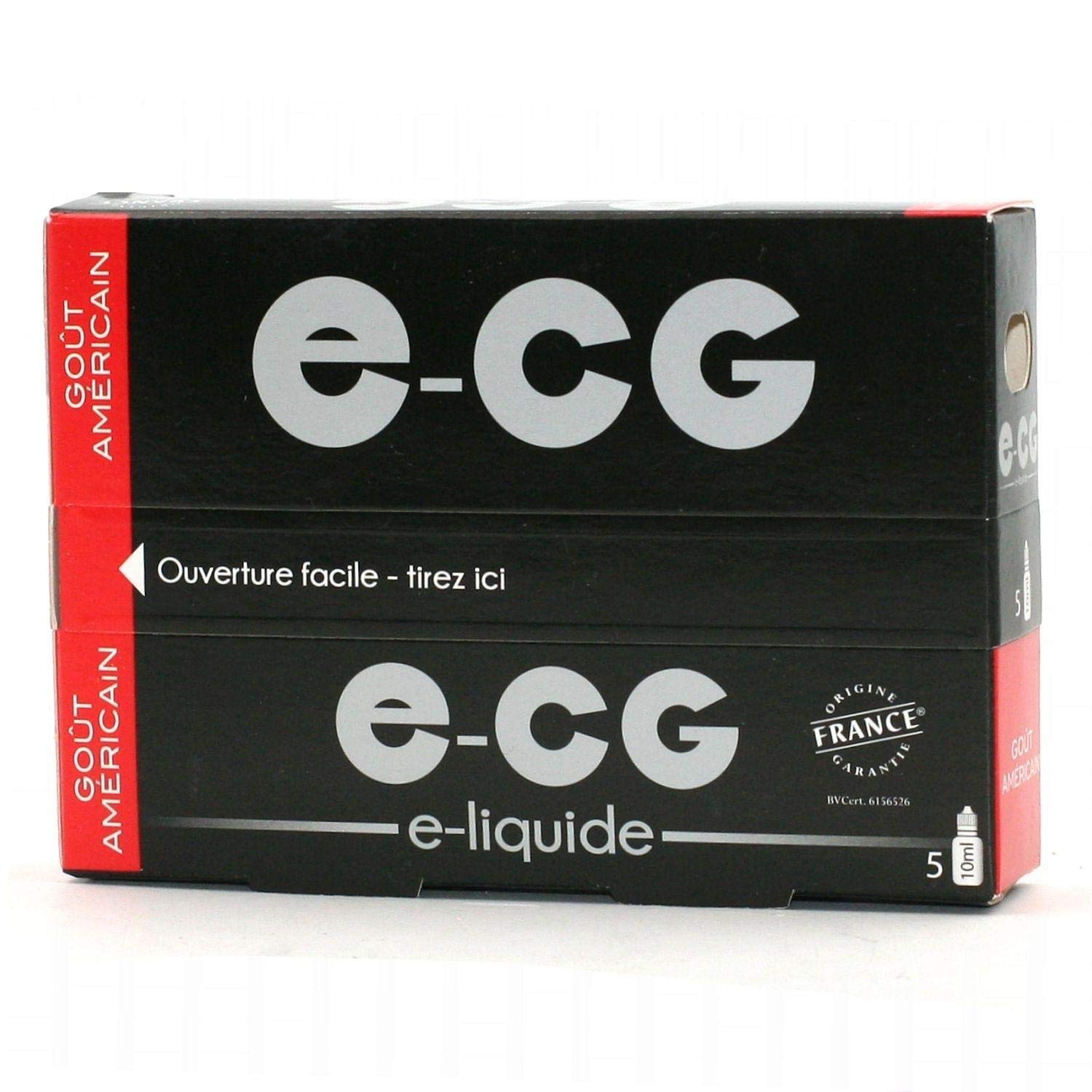 Lot de 5 Flacons E-CG - Américain 0 mg/ml