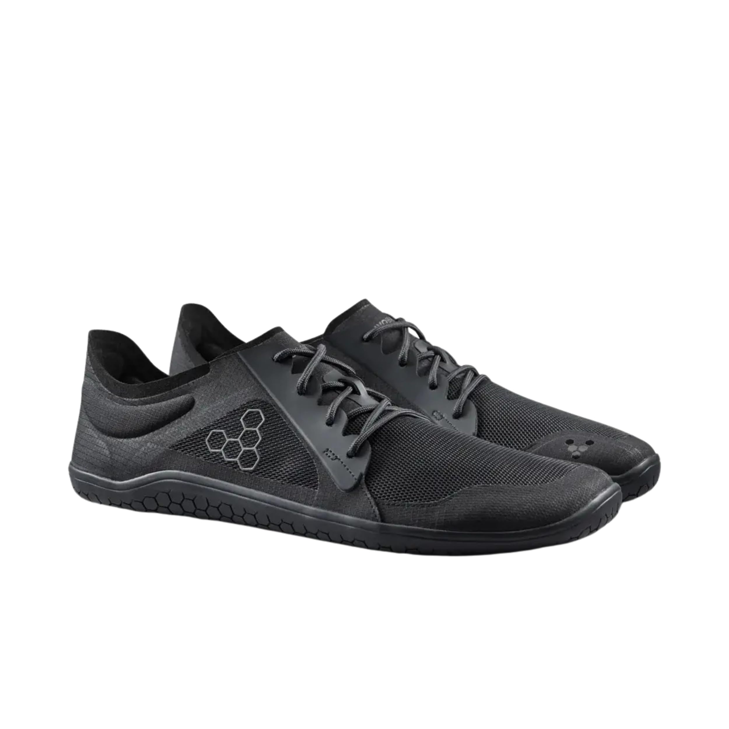 VIVOBAREFOOT Primus Lite IV Obsidian Drop 1 (309253-01) Męskie buty barefoot czarne oddychające sznurowane płaskie buty do kostek, siatkowe