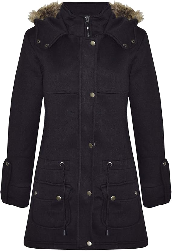 girls coats black