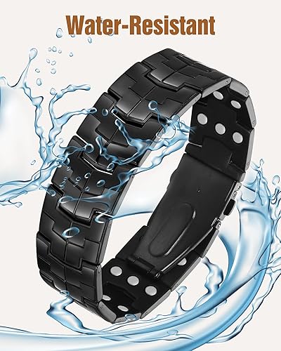 Miniatura 4 de Jecanori Pulseras magnéticas de fuerza 3X para hombre