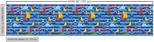 Vista 523 de Lunarable The Yard, tela azul real de The Yard, patrón de cerámica inspirado en el Medio Oriente estilo marroquí, estampado oriental, tela de satén