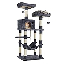 Feandrea Albero per Gatti Alto 143 cm, Tiragraffi per Gatti