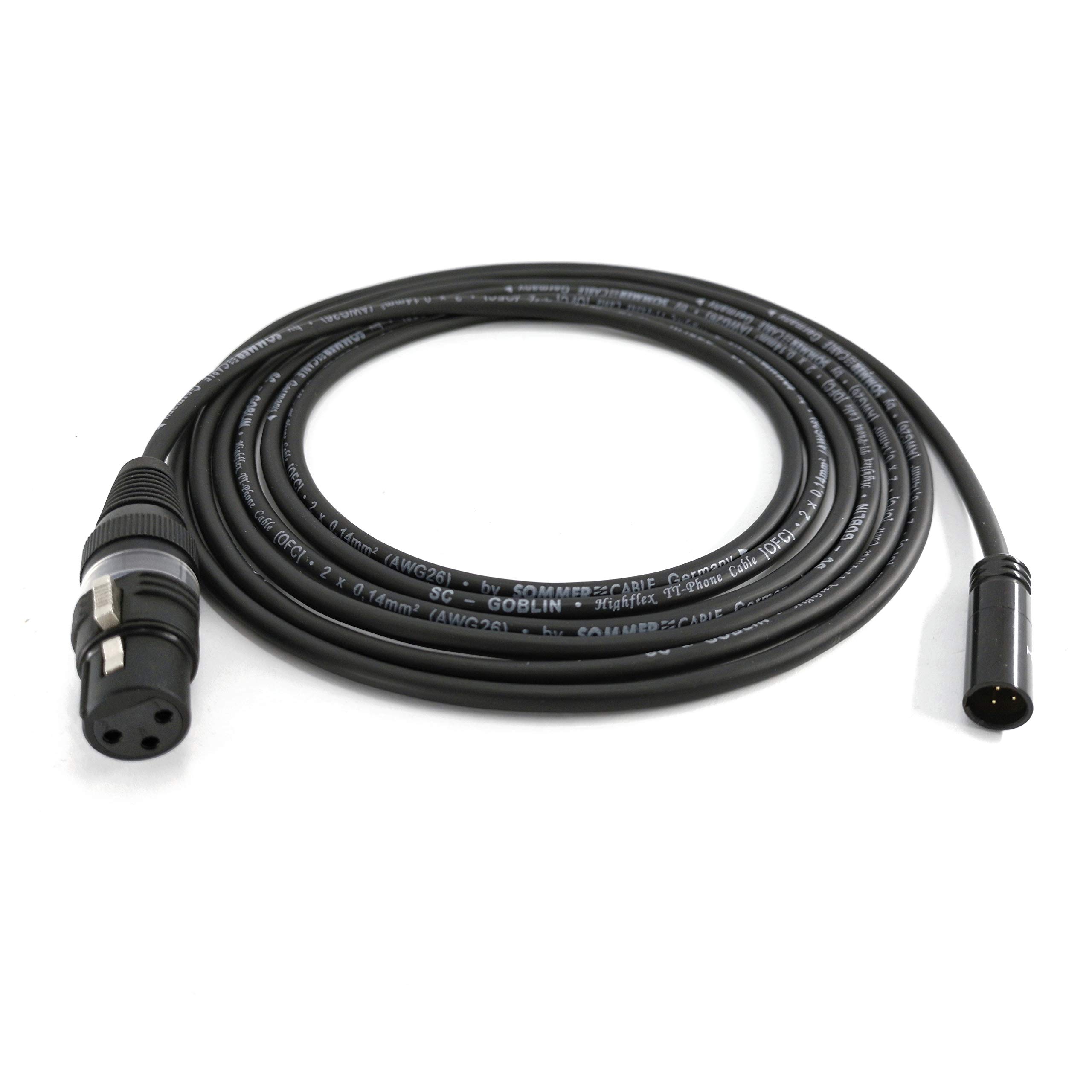 5 m Mini XLR 3 polos macho a XLR hembra para Blackmagic 6K 4K Pro BMPCC cable de micrófono de audio - SC-AK-mXLR-XLR-0500-16,4ft
