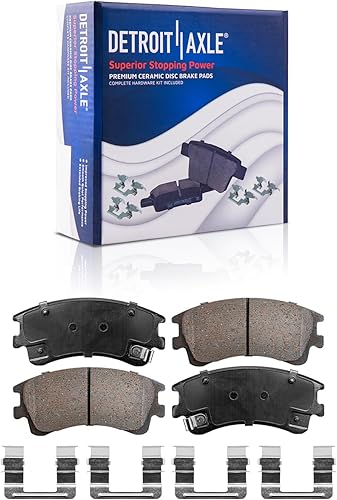 Miniatura 72 de Detroit Axle - Pastillas de freno traseras para Chevrolet Captiva Sport Equinox GMC Terrain Pontiac Torrent Saturn Vue XL-7, Pastillas de freno de