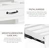 Makeup Vanity Desk with Mirror and Lights 3 Colors, Modern Dressing Table with Transparent Glass Tabletop, 4 Drawers, 3 Storage Shelves, Power Outlet, Vanity Table for Bedroom, Bathroom