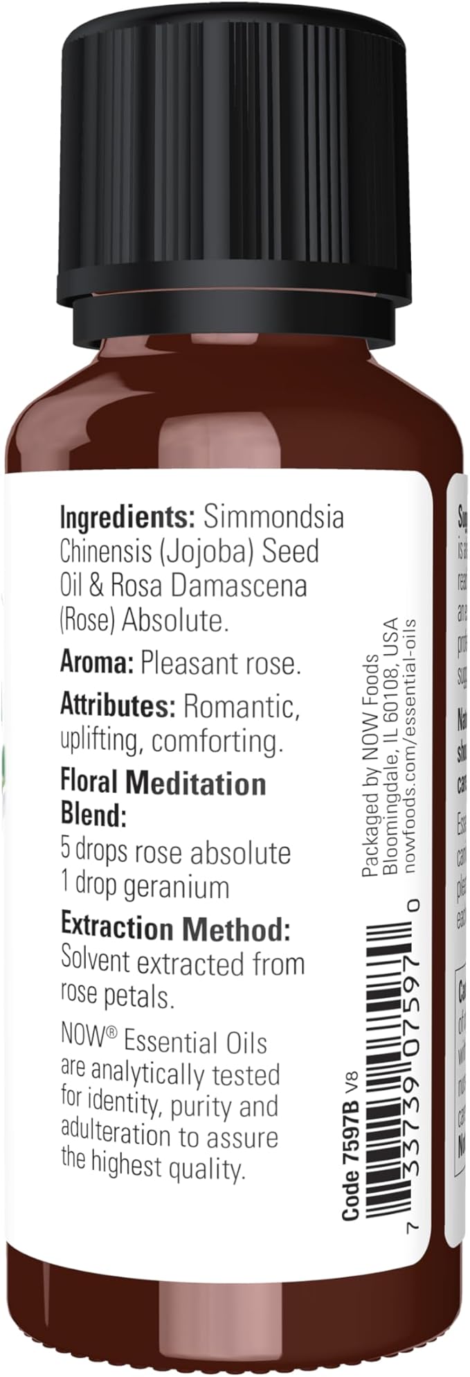 Aceite Esencial de Rosa NOW Foods, 1 Onza miniatura 2