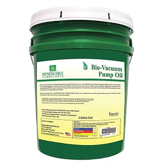 Vacuum Pump Oil, Pail, Yellow, 5 gal.