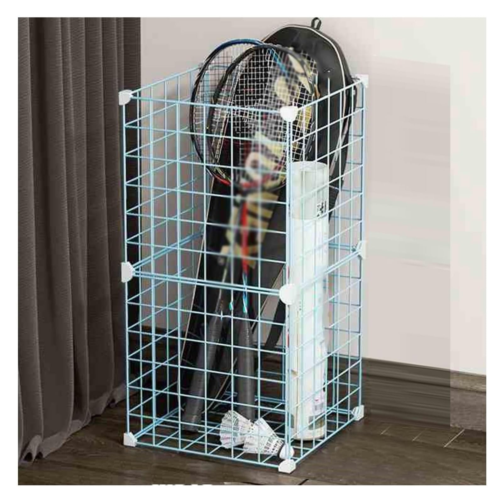 Supporto per Racchetta da Tennis, Supporto porta racchette da badminton da terra, organizer porta attrezzature sportive