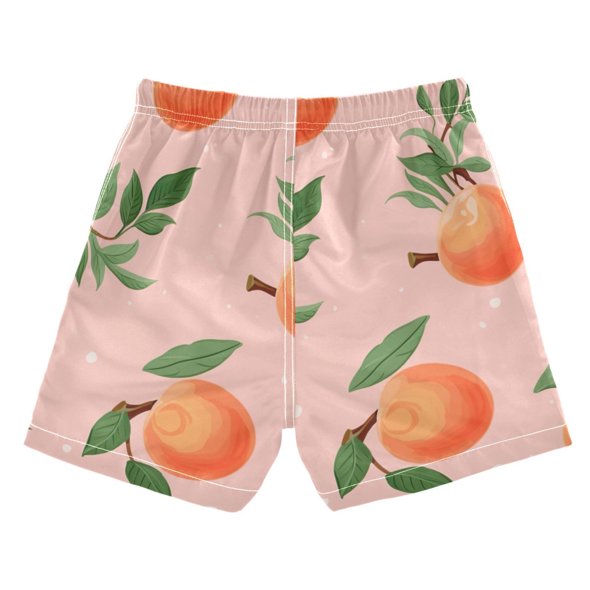 Peach Fruit Boys' Swim Trunks Boys Swim Board Shorts for Kids 10 Years B0401926