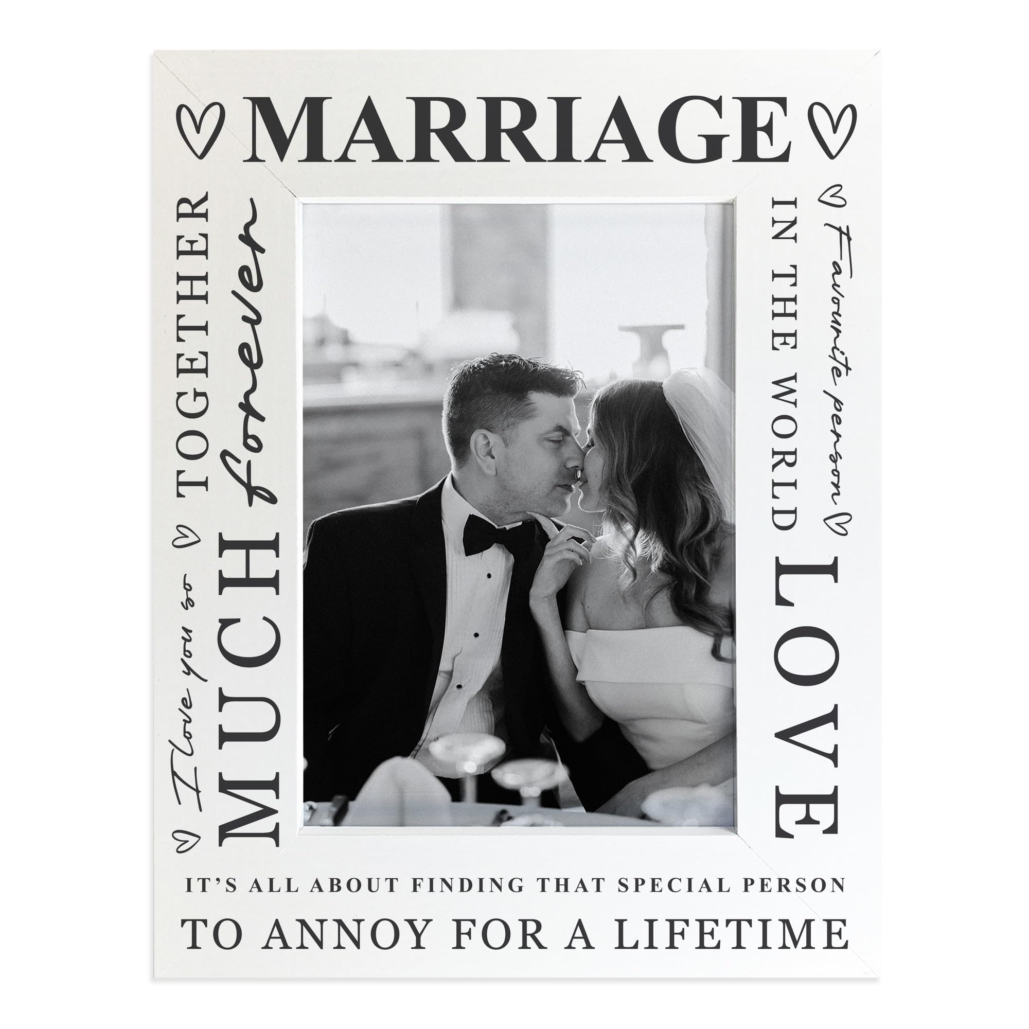 RED OCEAN Wedding Anniversary For Wife Husband Couple Photo Frame Gift For Anniversary Marriage Sign Wedding Day Gift Marriage Gifts For Him Her Keepsake