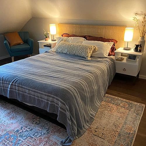 Miniatura 5 de CLAYNIX Cincha cuadrada de caña de ratán de 18 pulgadas de ancho, hoja de 18 pulgadas x 9 pies, rollo de correas de caña - Material de bastón para