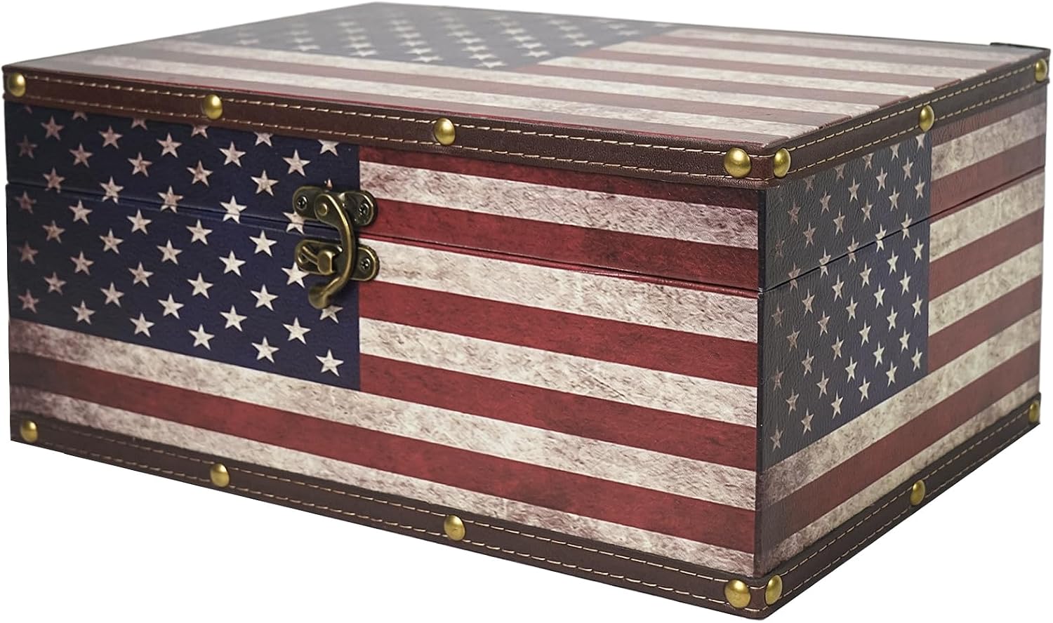 DreamsEden Decorative Storage Box, Large Wooden Keepsake Box with Lid