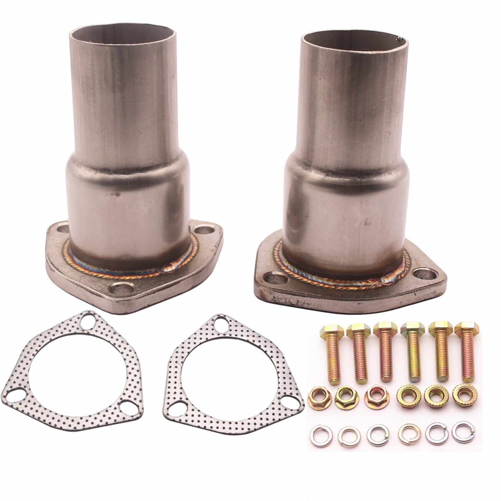 Krümmer-Abgassammler-Kit, 2,5-Zoll-Einlass, 3-Loch