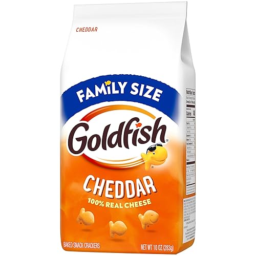 Miniatura 6 de Pepperidge Farm Goldfish Crackers, galletas cheddar, tamaño familiar, bolsa de 10 onzas