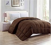 Vista 9 de All American Collection Edredón de plumas de microfibra suave acolchado tamaño Queen ultra suave funda de edredón marrón ultrasuave