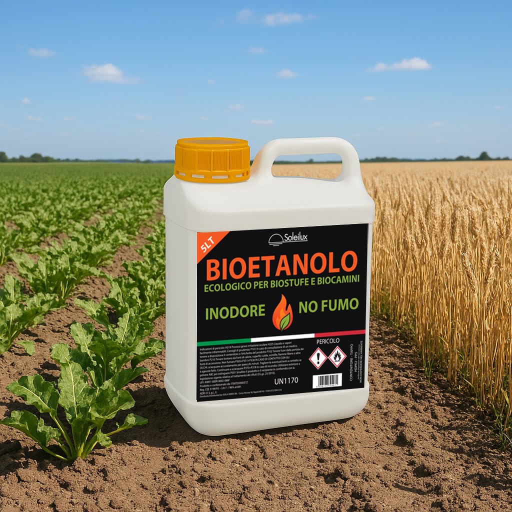 Bioetanolo combustibile per stufe Bio 4 taniche da 5lt - inodore no fumo naturale no zolfo