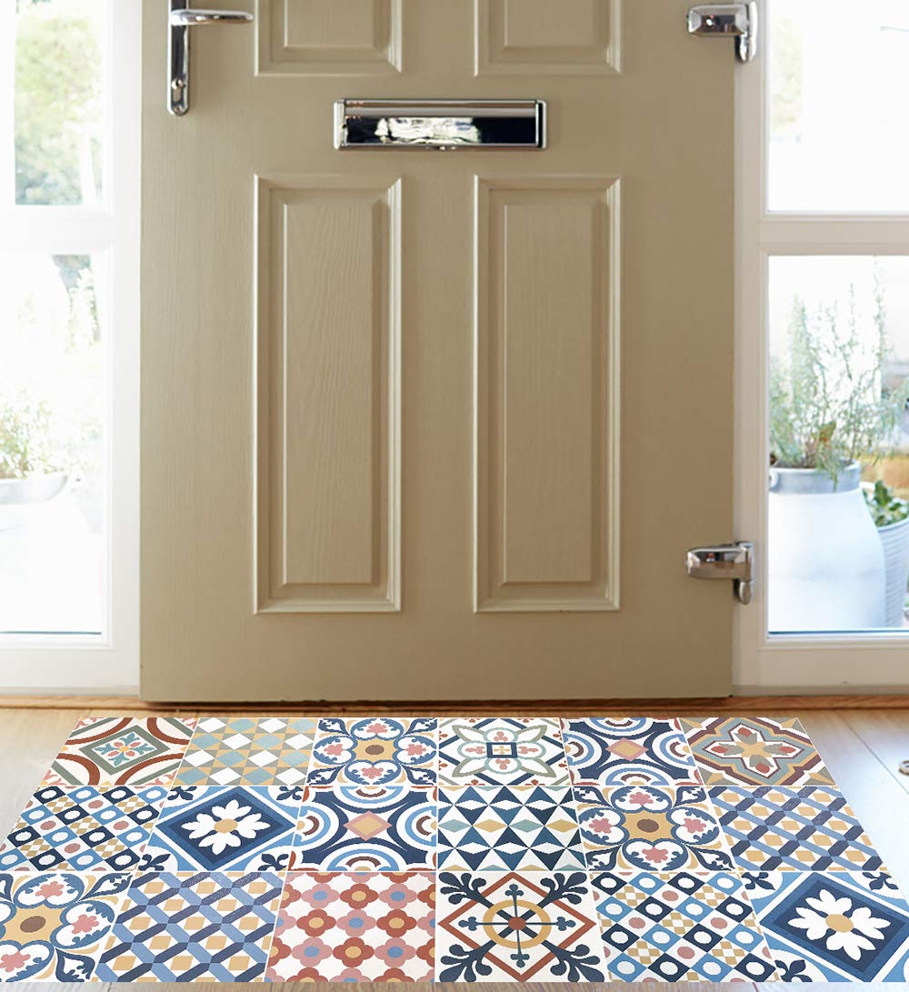 VINILIKO Design | Alfombra Vinílica Gimaraes 50x140 cm - Antideslizante, Impermeable, Lavable - Varios Tamaños - Alfombra Vinilo Salón, Cocina