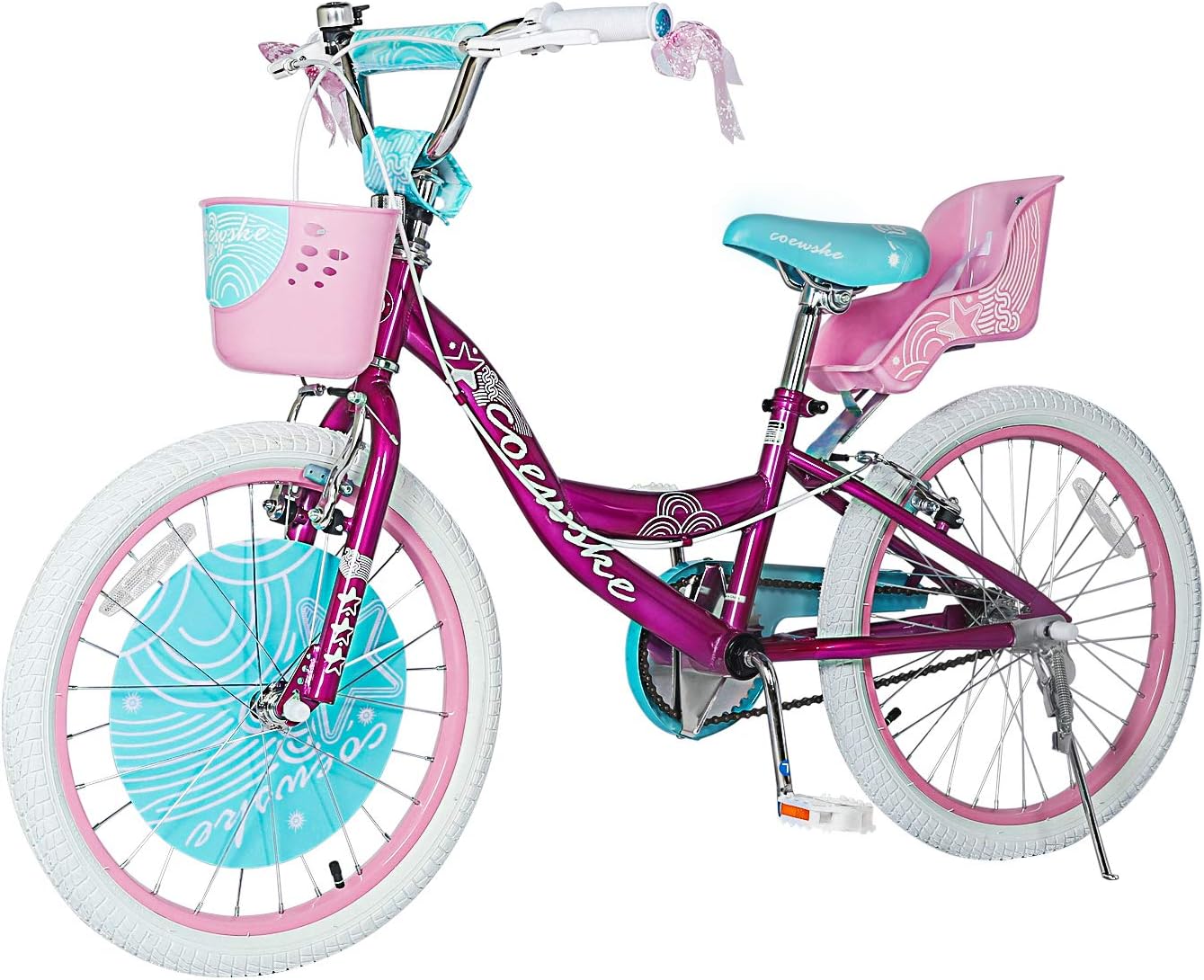 Kids Bike 12 14 16 Inch Boys Girls Bike with Training Wheels 18 20 Inch Kids Bicycle with Hand Brake and Kickstand for Toddlers and Children