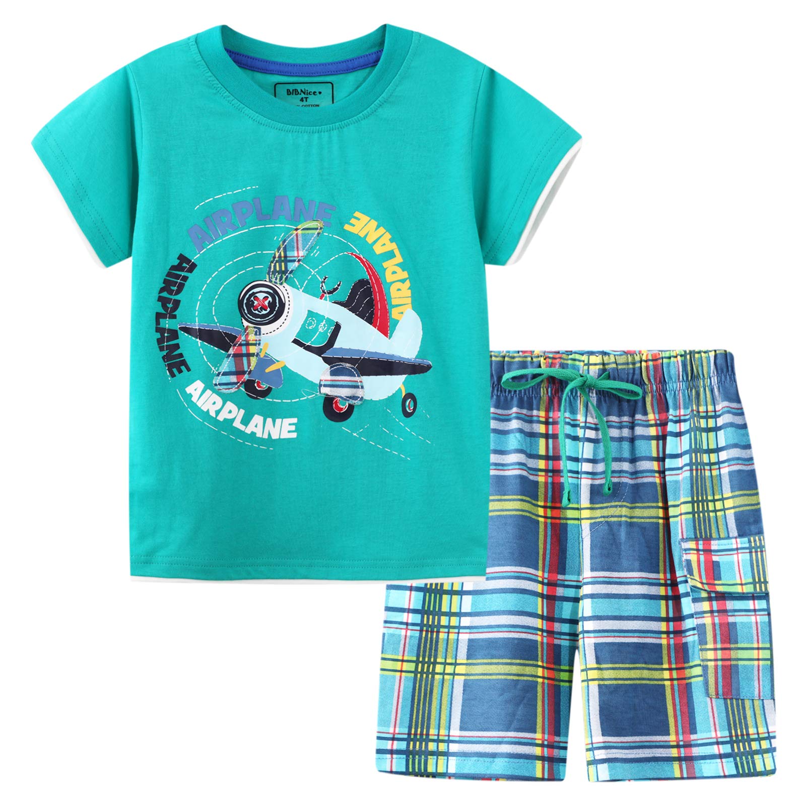 Toddler Boy Clothes Kids Summer Cotton Outfits Short Set Size 2-7Y