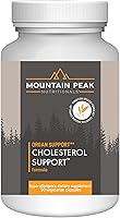 Vista 1 de Mountain Peak Nutritionals Suplemento de apoyo para el colesterol, con extracto de alcachofa, CoQ10 y arroz de levadura roja, fórmula a base