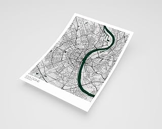 MG Global Modern Poster of Cologne Germany City 7 | 11x17 12x18 16x24 24x36 Maximal Unframed Artwork Print | Maximalism Hometown City Wall Art for Gift | Maximalist Home Office Decor