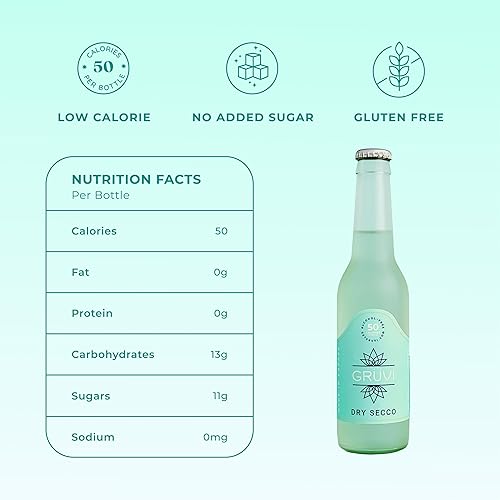 Miniatura 9 de Gruvi Rosa burbujeante sin alcohol 8 botellas 0 ABV vino espumoso sin alcohol vino sin alcohol vino sin alcohol vino sin alcohol