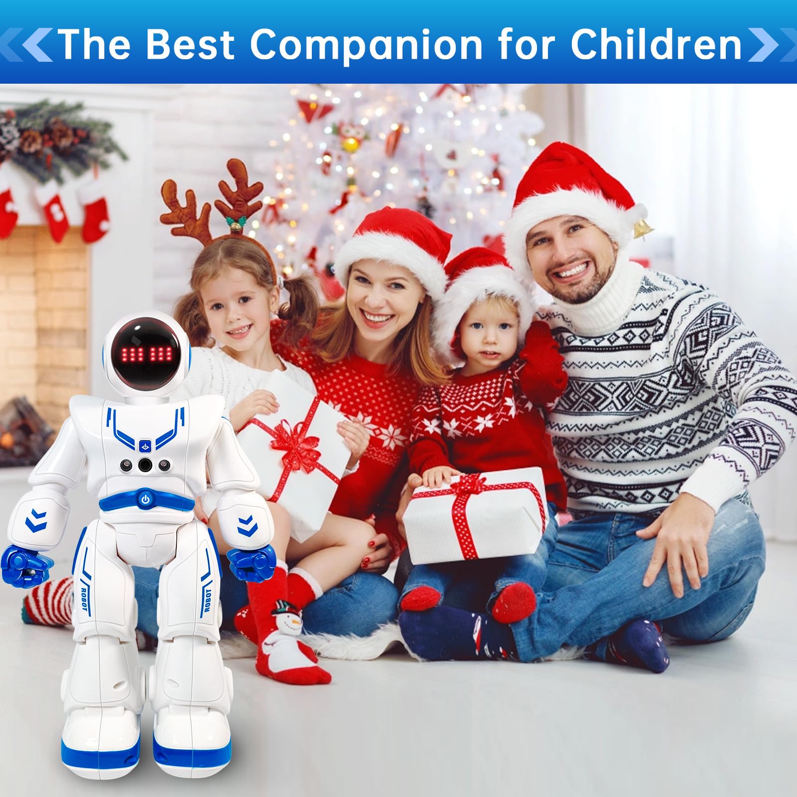 Giocattolo intelligente RC Robot con canto/ballo, telecomando e sensazione, ideale per bambini dai 6 ai 12 anni per compleanno e Natale