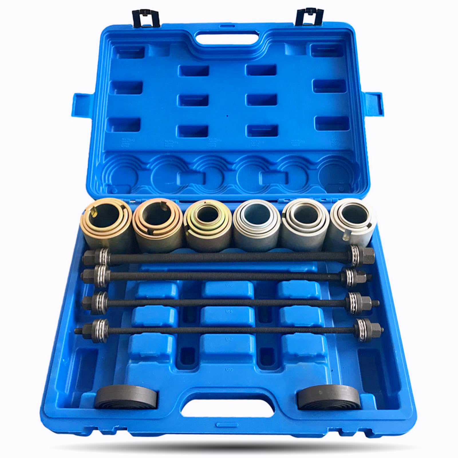 (incomplete)SUNROAD Universal 27P Press and Pull Sleeve Kit Bush Bearing Removal Insertion Tool Set, Blue