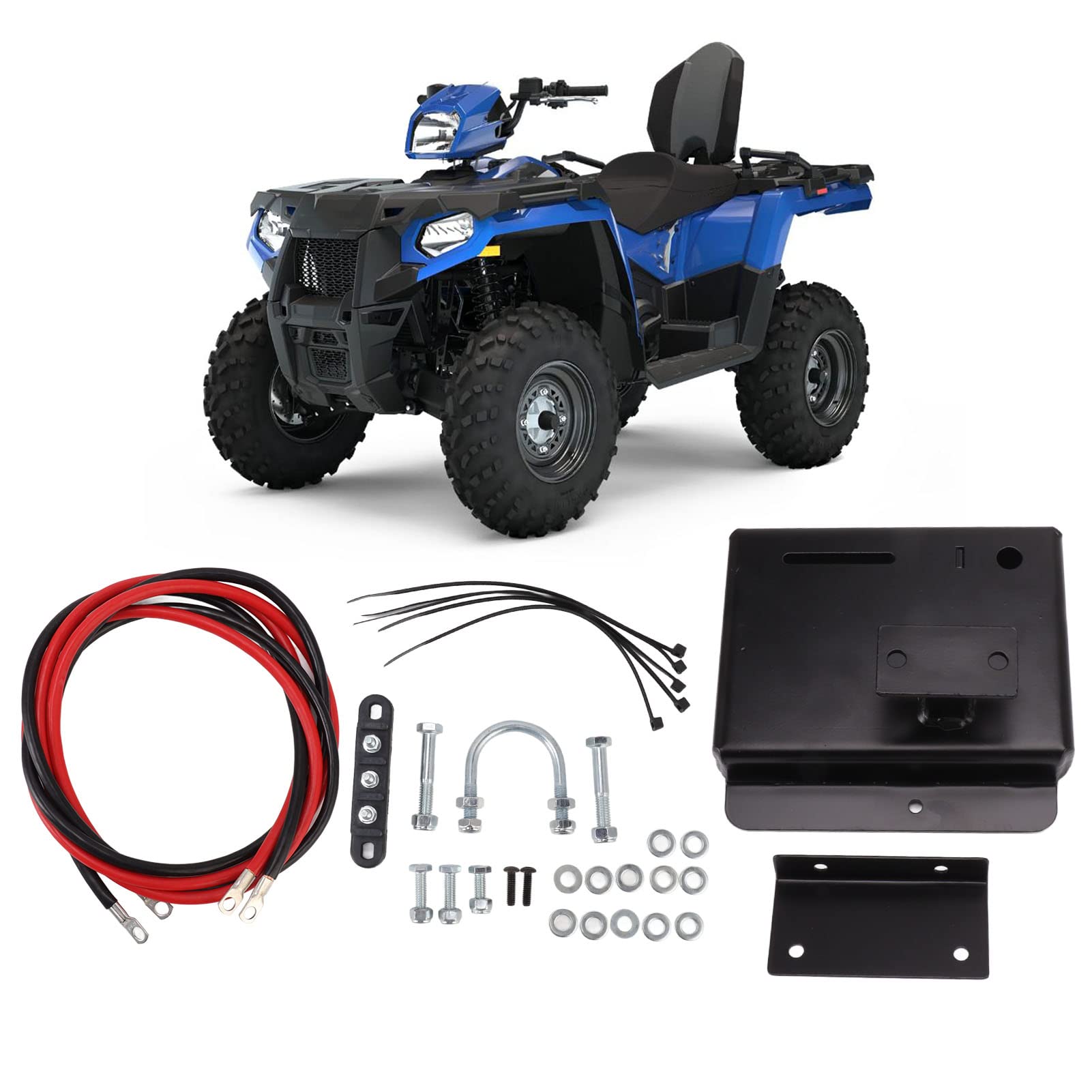 Zestaw do Przenoszenia Baterii, materiał ABS, Wodoodporny Pojemnik na Baterie do Sportsman 450 570 2014-2020, łatwa Instalacja Akcesoriów ATV