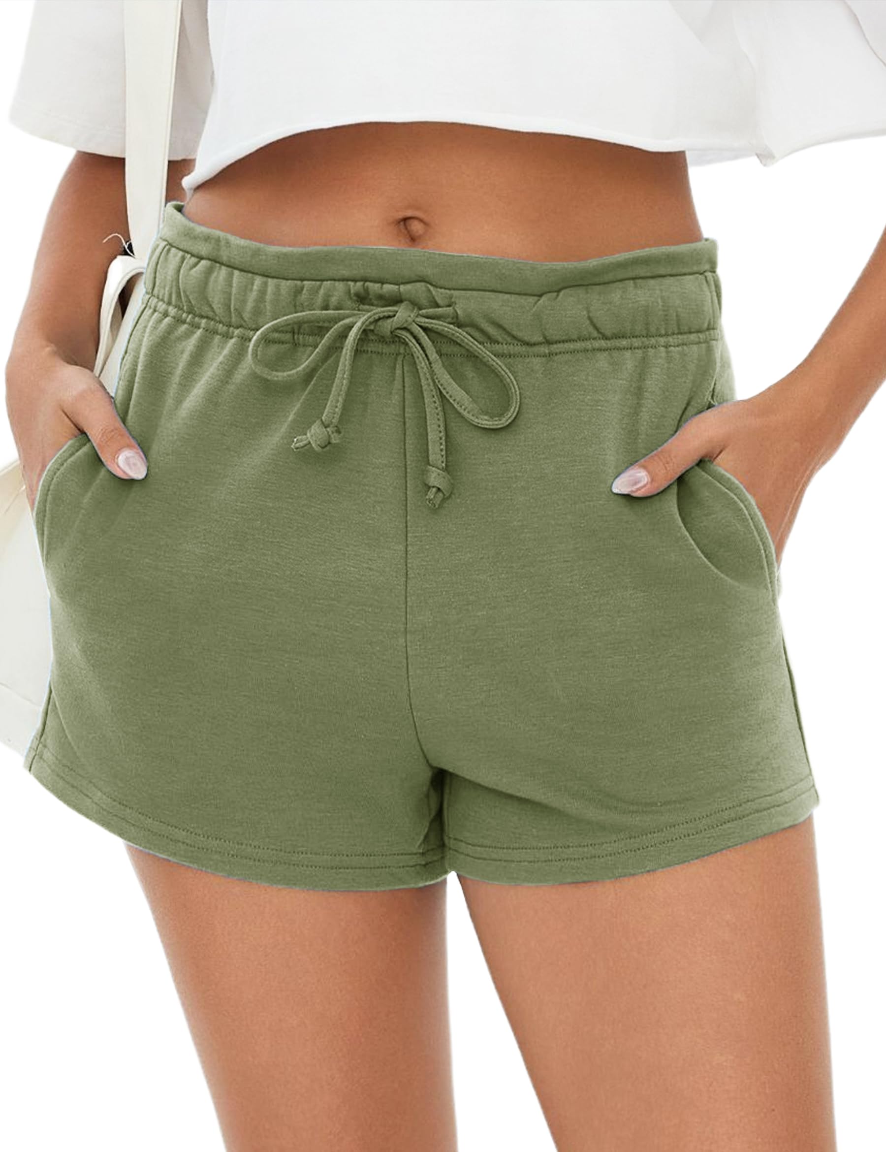 Pantaloncini Donna Estivi Bermuda Pantaloncini Sportivi Cotone Short Pigiama Donna Pantaloni Corti Morbido per Dormire Casual Jogging S-XXL