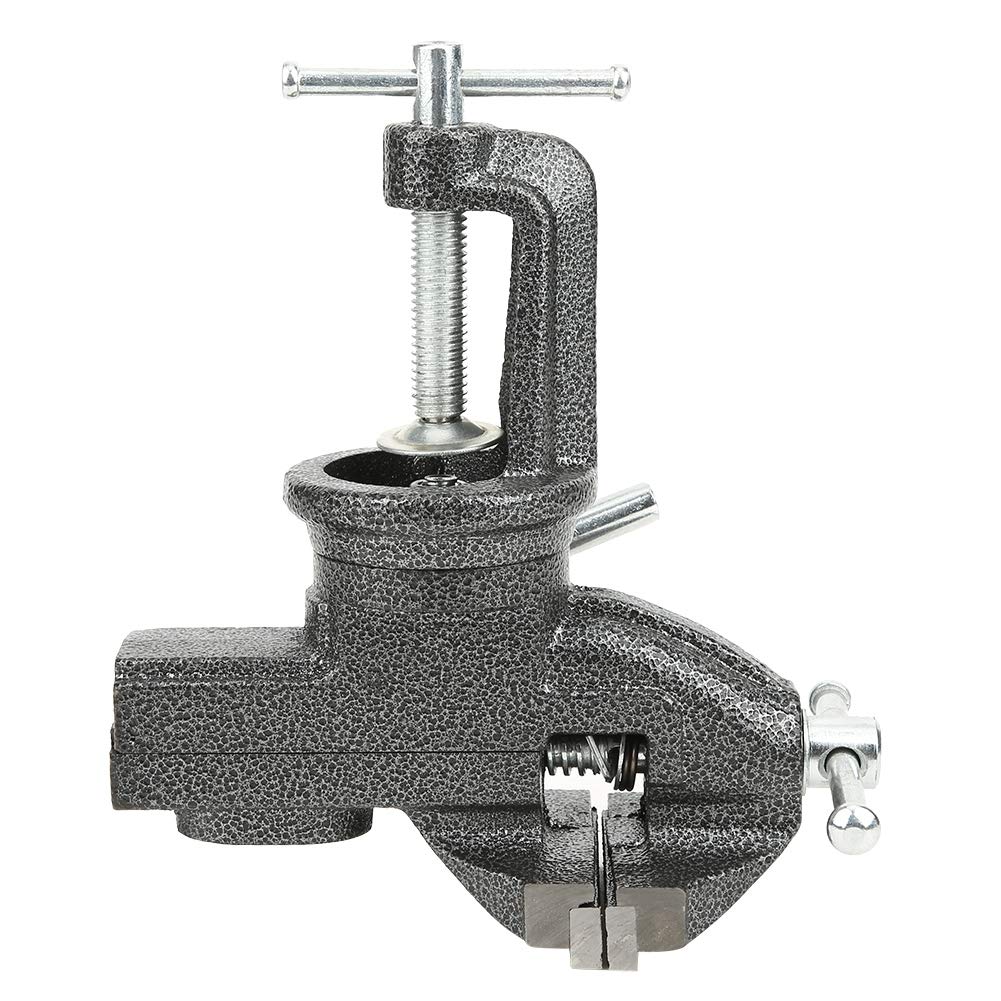 Tornillo de banco con abrazadera de 80 mm, tornillo de banco de mesa giratorio de 360 ​​grados, tornillo de banco con abrazadera de tornillo, tornillo de banco
