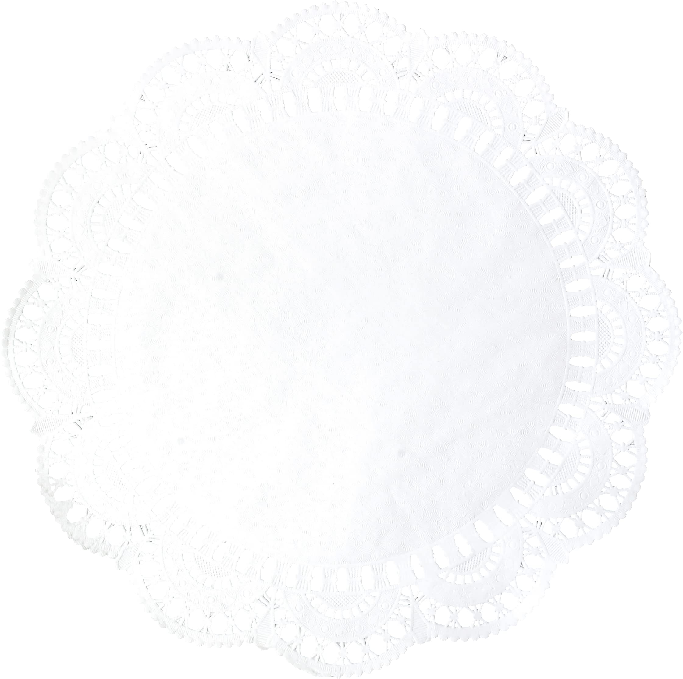 Manteles individuales desechables de papel redondo blanco Doyleys decoración de vajilla para bodas, fiestas, pasteles de embalaje (2000, 12 doyleys de papel redondo blanco)