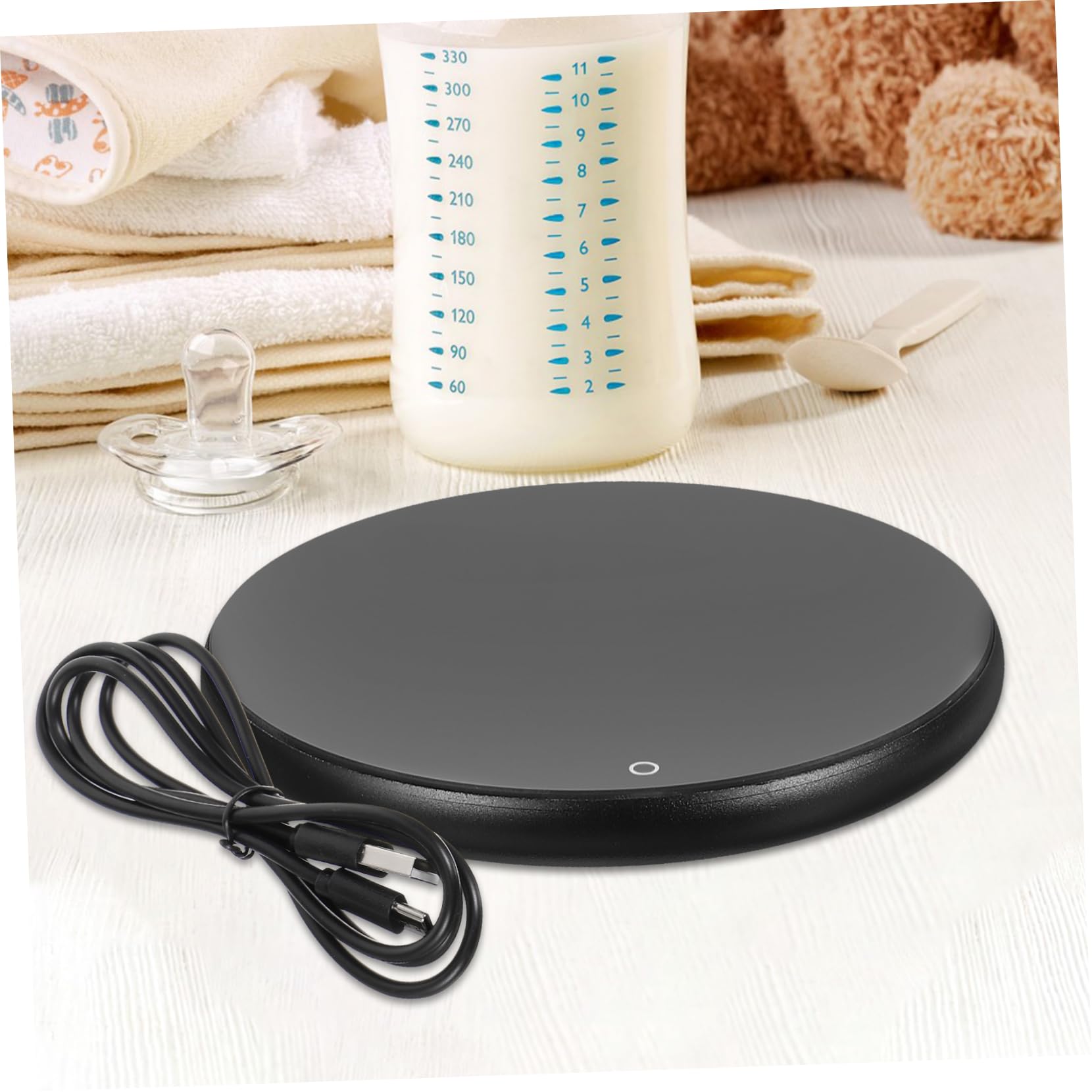 Cabilock 3 Set Scaldatazze Intelligente Piastra Riscaldante Per Cera Creatore Usb Più Caldo Portatile Scaldabevande Elettrico Scaldatazze Per Ufficio Termico Gel Di Silice Black