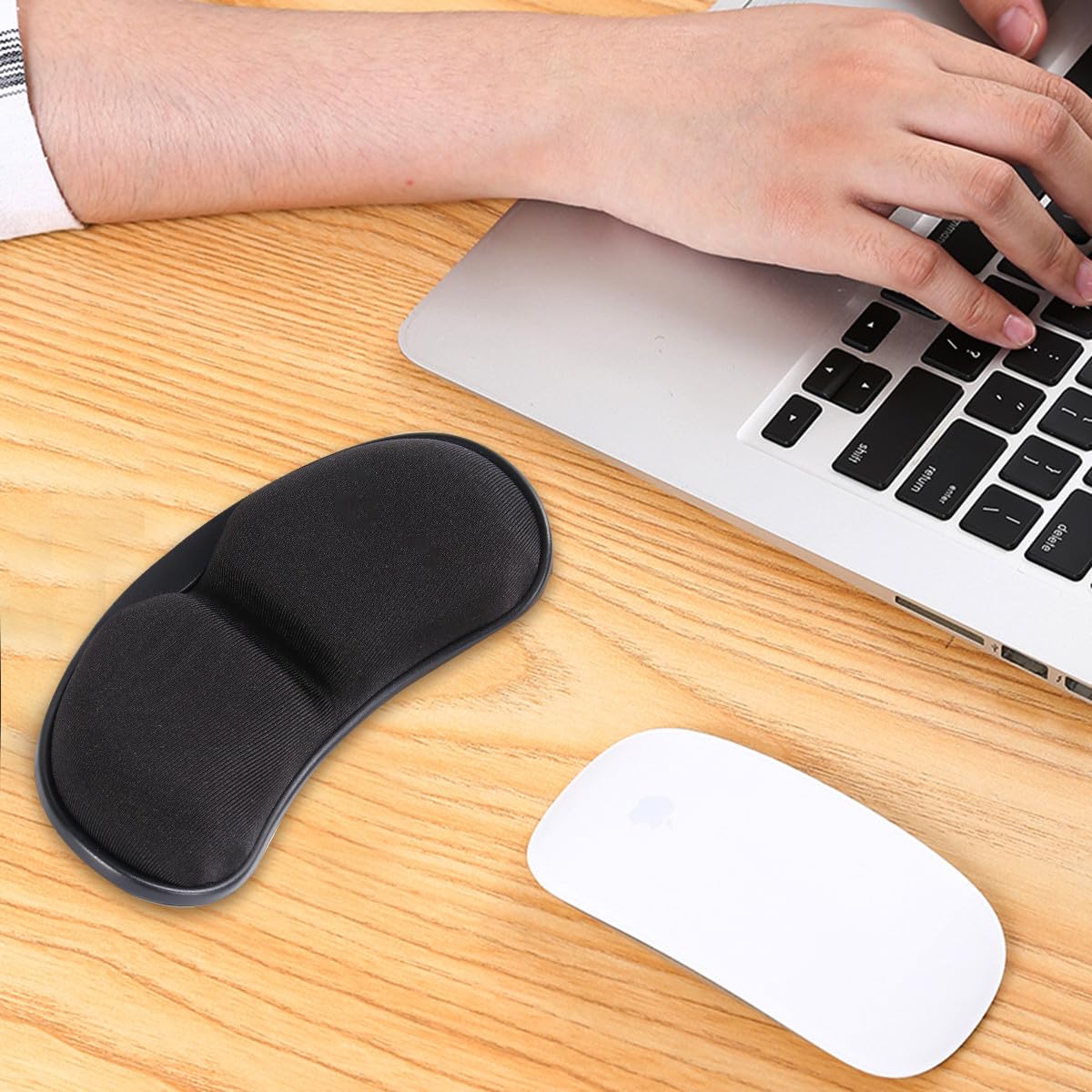 3pezzi Per Mouse Poggiapolsi Memory Foam Per Tastiera Design Per Comfort e Riduzione Affaticamento Per