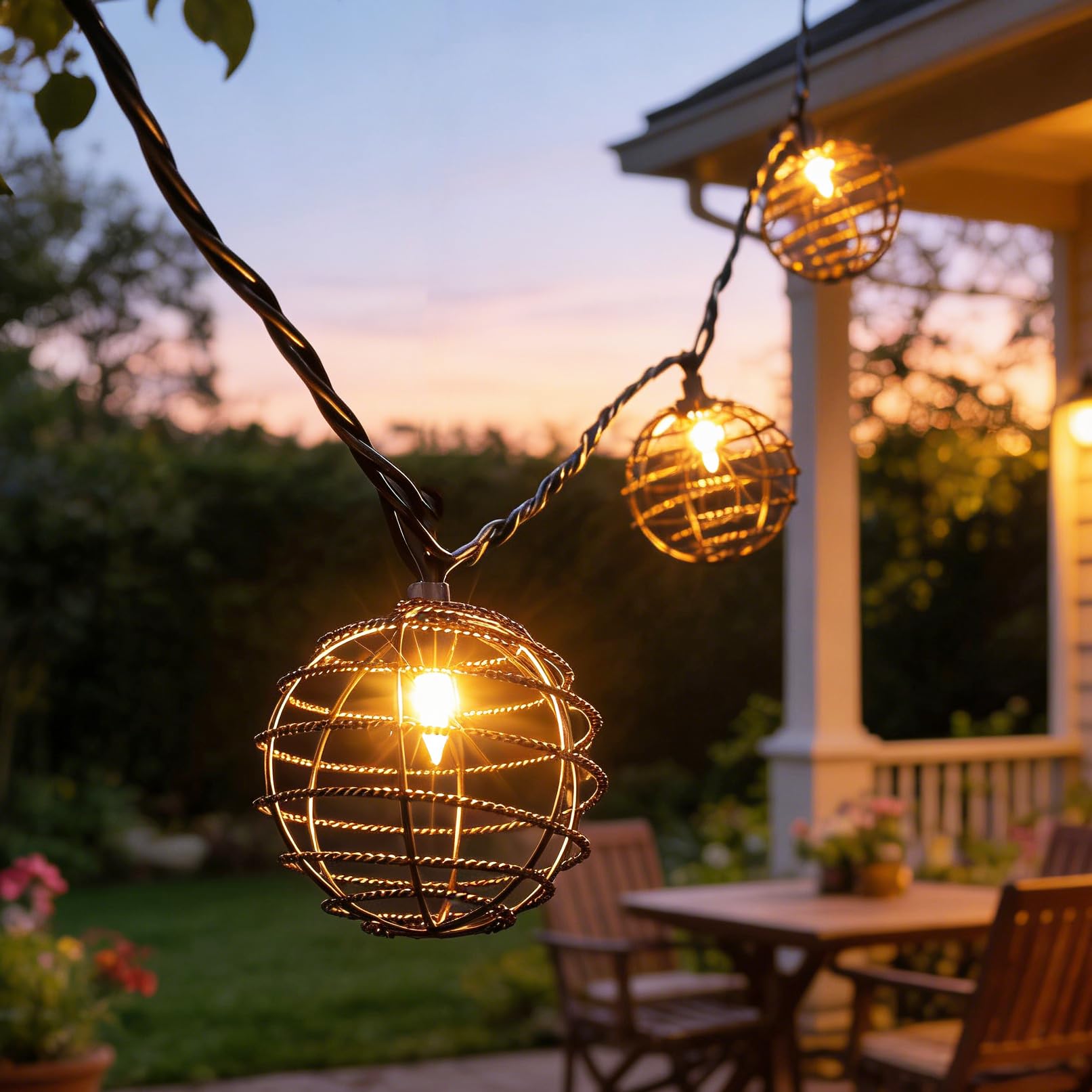 Decorative String Lights Indoor Outdoor, Patio Lantern Style