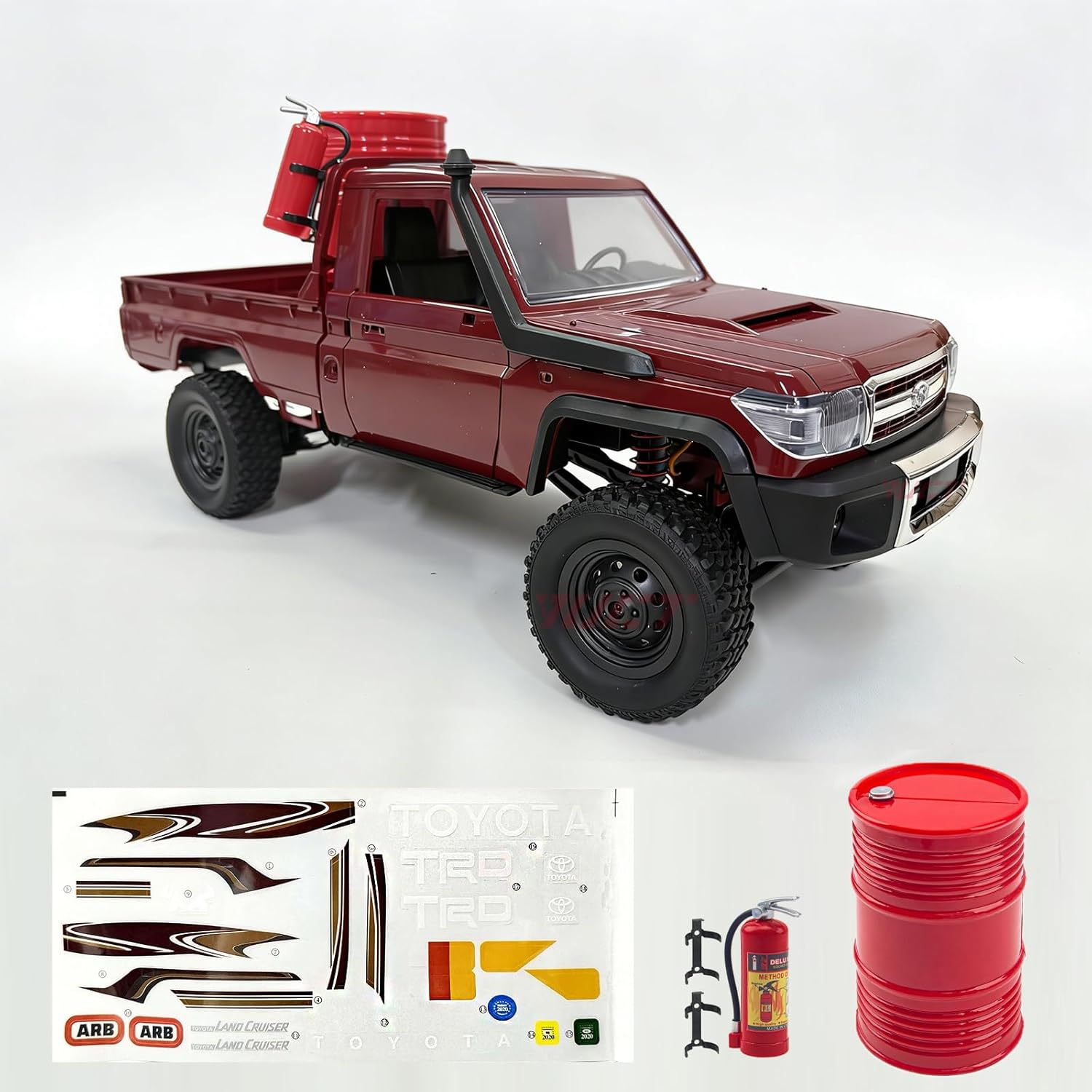 YUCT 1/12 Scale MN99s RC Rock Crawler - 2.4Ghz 4WD Off-Road Jeep with Two 1200mAh Batteries & Metal Drive Shaft, All Terrain RC Crawler