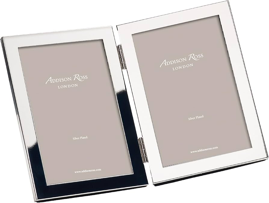Amazon.co.jp: Addison Ross ダブルフォトフレーム 5x7インチ シルバー