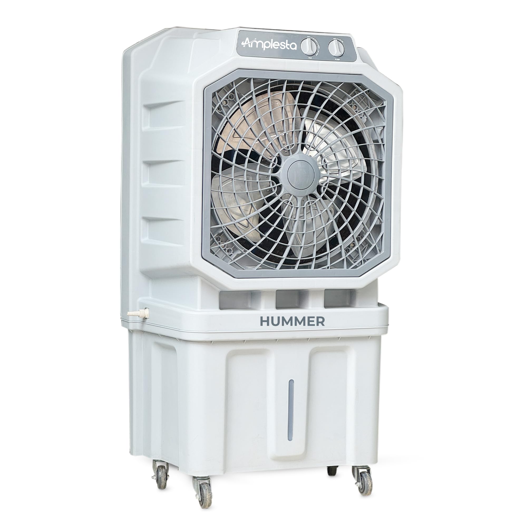 Hummer 125L Desert Commercial Air Cooler for Home with 24” Fan, 12000 CMH, Powerful 150 ft. Air throw, 75mm Honeycomb pads, Inverter Friendly, 3 Speed, Cooler for room; Grey (1 Year warranty)-image-34