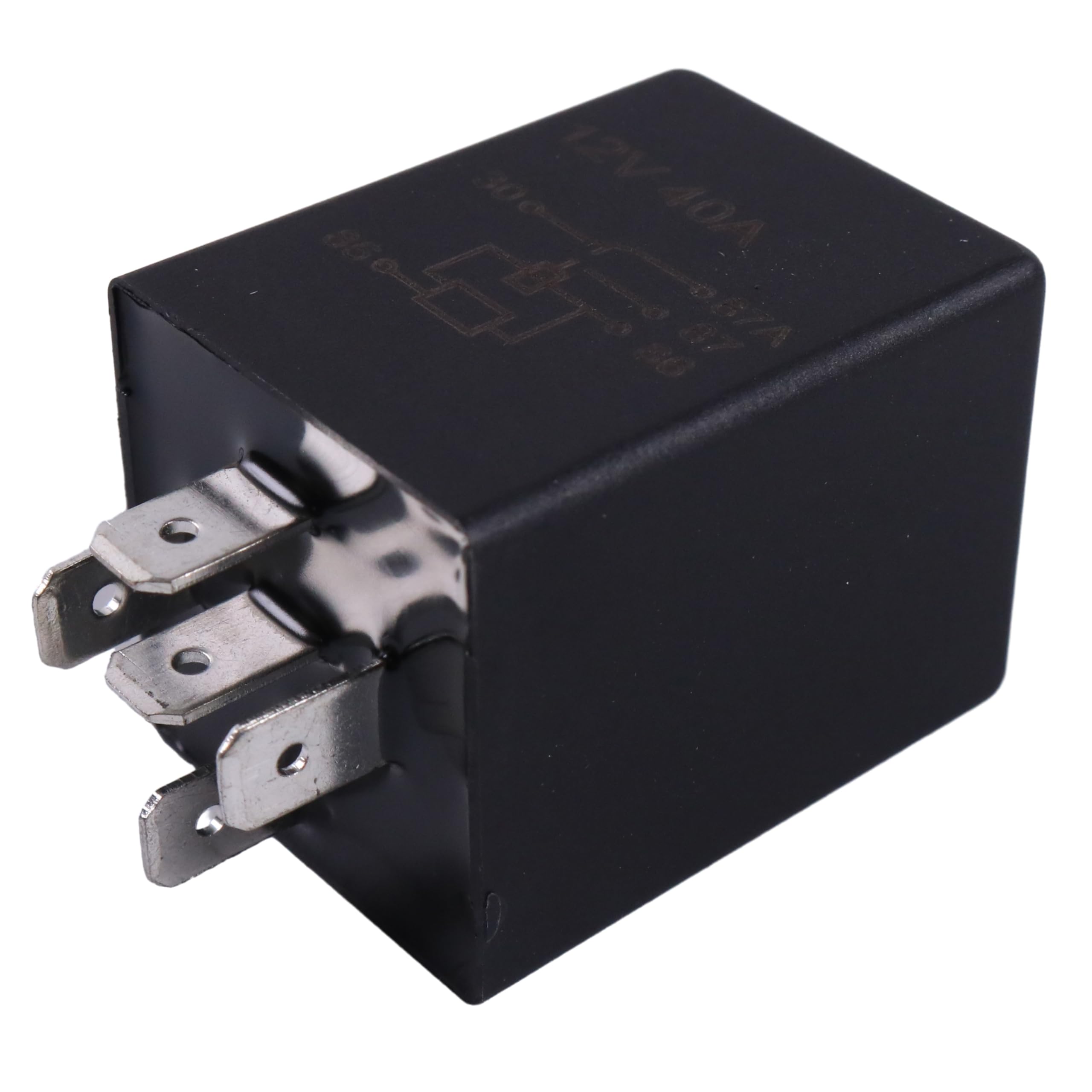 dvparts time delay relay 10 seconds 5 pin 12v 40a 5 pin spdt compatible with most common single or dual beam hid wiring harnesses