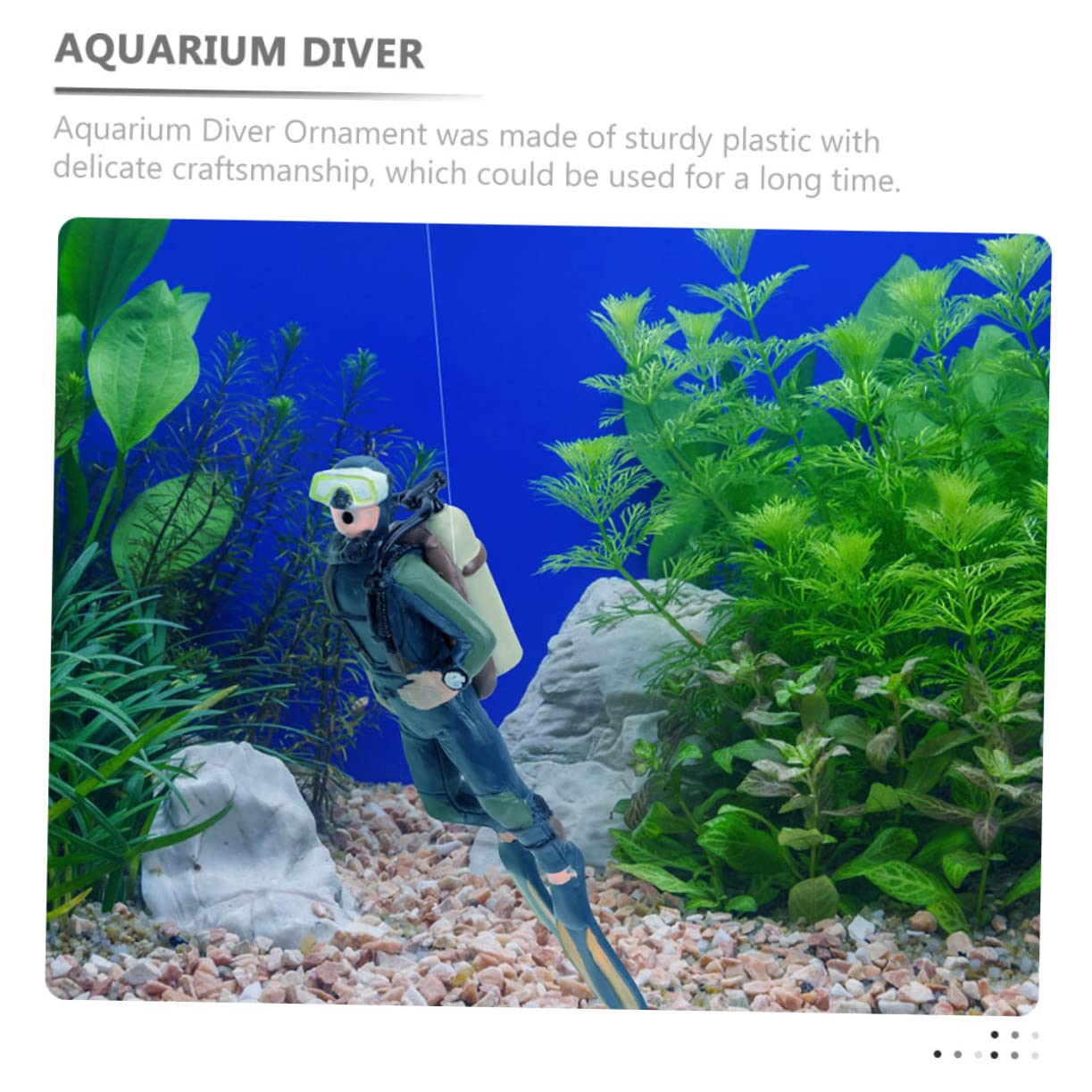 OUNONA 5 Ensembles Ornements De Plongeur Aquarium Réservoir Artificiel Petite Décoration Statue De Plongeur Flottant en Plastique Figurine De Plongeur en Plastique Plongeurs 2 pièces * 5
