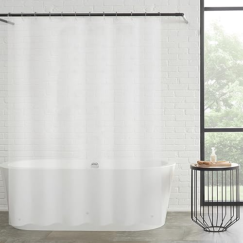 Miniatura 1 de Juliette LaBlanc Forro de cortina de ducha PEVA biodegradable sin cloruro de 72 x 72 pulgadas, transparente