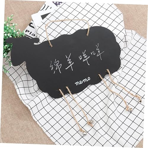 Miniatura 5 de TEHAUX 6 Pcs Double Sided Hanging Blackboard Hanging Blackboard Plaque Hanging Chalkboard Wedding Sign Welcome Chalkboard Sign Message Chalkboard