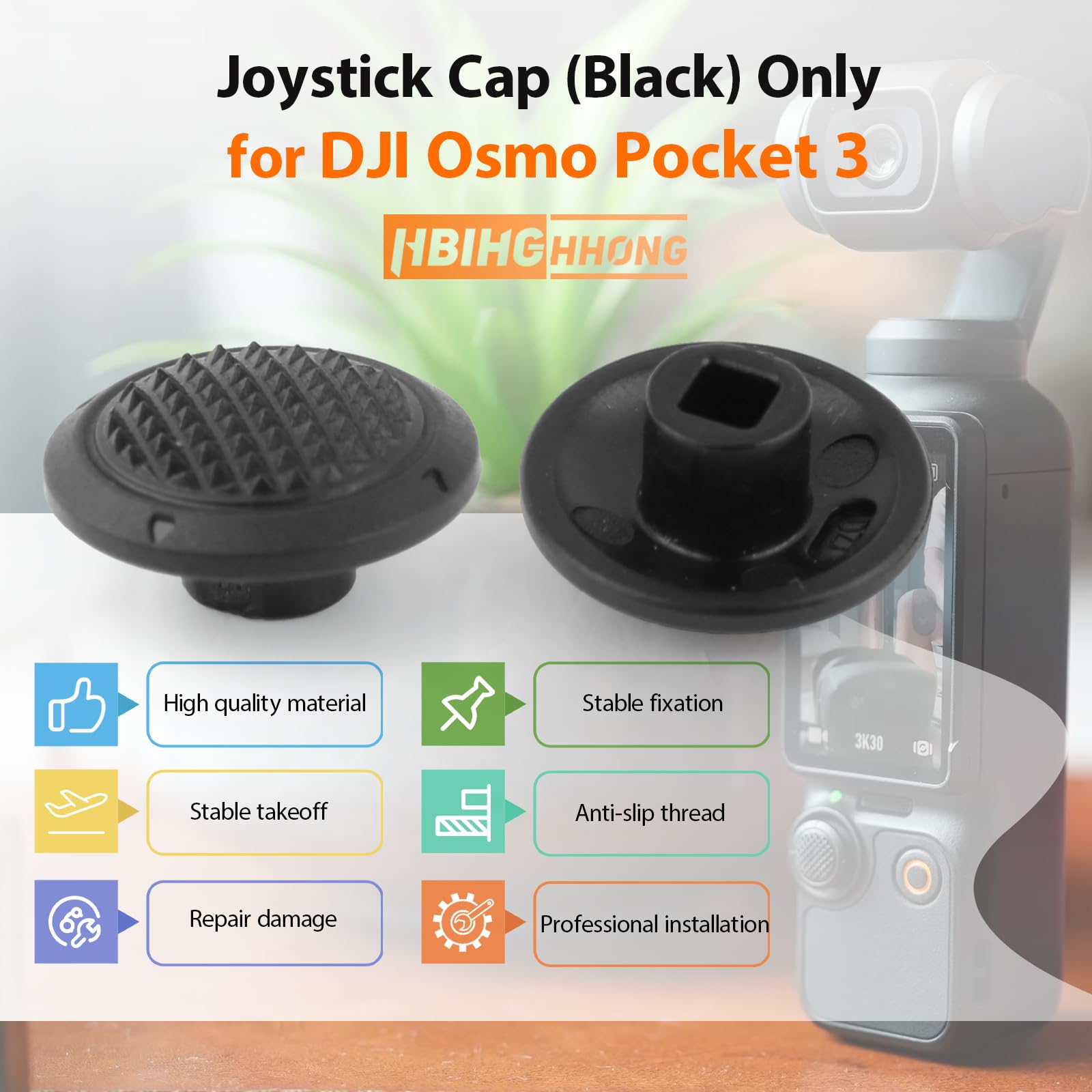 Amazon | DJI Osmo Pocket 3 ジョイスティック ボタンキャップ 交換用