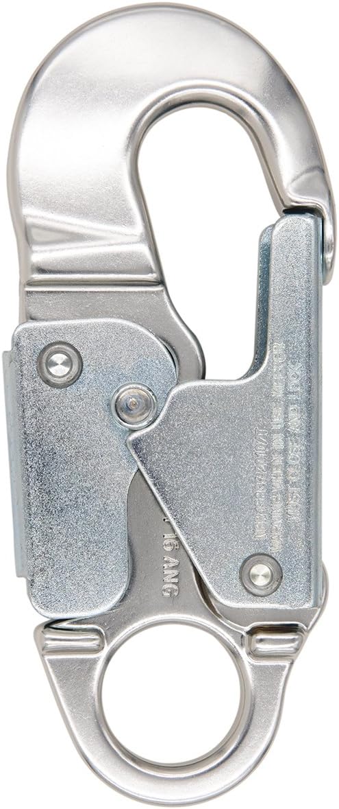 ProClimb Forged Aluminum Double-Lock Gate Captive Eye Snap Hook 23 kN