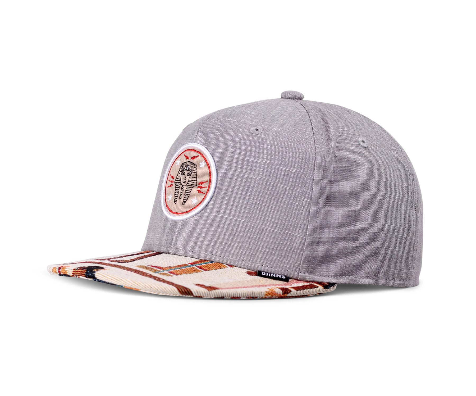 Djinns Tutanch Snapback Cap Baseball Flat Brim (One Size - Grey)