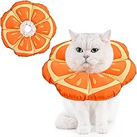 Vista 7 de Avont Collar de cono para gato, suave, ajustable, alternativa al collar E de recuperación para gatos, gatitos, cachorros, cono isabelino