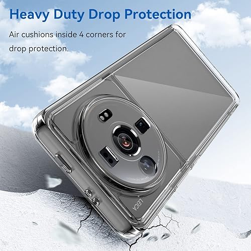 Miniatura 3 de Funda protectora transparente compatible con Xiaomi 12S Ultra, protección de grado militar delgada de cuerpo completo, resistente, a prueba de